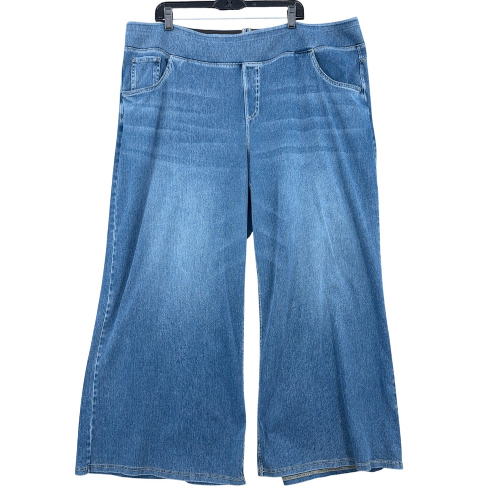 Halara Wide Leg Jeans Women 3X Regular Cotton Blend Blue